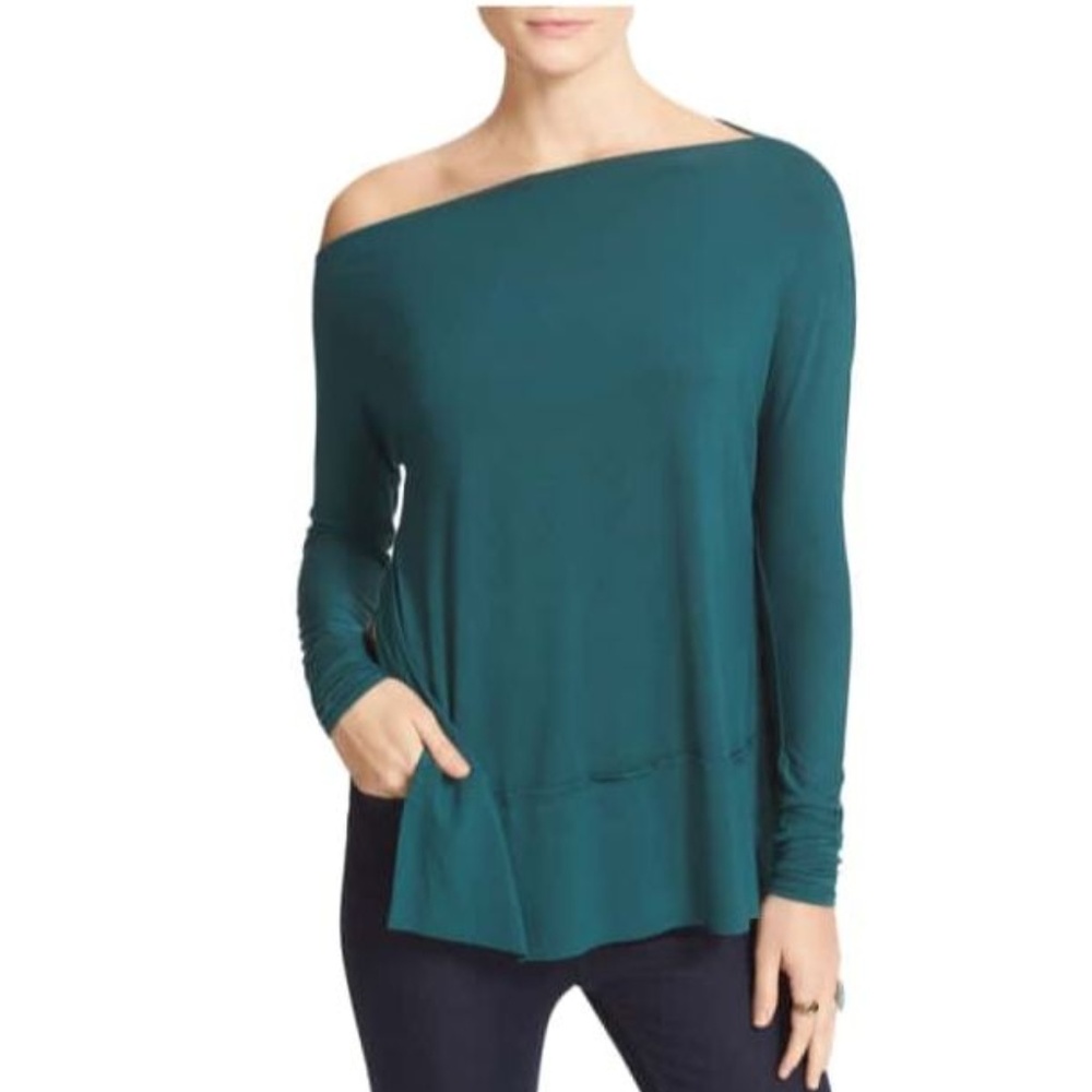 Free People Luna Long Sleeve Tee in Green